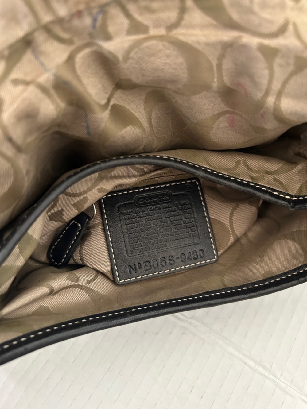 Coach Dark Brown Leather Crossbody Bag with Silver Hardware - Picture 13 of 14